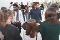INTERNATIONAL STUDENTS AT THE MORNING TEA WITH THE RECTOR