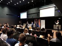 WELCOME DAY FOR THE INTERNATIONAL ERASMUS+ STUDENTS AT UNSРАНЕ ЕРАЗМУС+ СТУДЕНТЕ